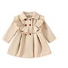 Abrigo Trench Grueso para Bebé Niña con Forro Polar Chaqueta de Primavera Abrigo Grueso para Niño Pequeño Estilo Coreano Casual Abrigo de Primavera para Bebé de 2 Años