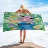Toalla de Baño de Microfibra de Secado Rápido Transfronteriza, Toalla de Playa, Toalla Cuadrada, Diseño de Lilo y Stitch, Fabricante de Origen