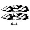 Adesivo de carro para compartimento de carga de coleta 4X4 Adesivo de carro 4WD Adesivo 4WD Domain Tiger Yellow Sea N2 D-MAX Fengjun 7 Gun T70