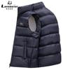Chaleco de plumón moderno, simple y versátil para hombre, Nuevo chaleco cálido para exteriores de otoño e invierno 90 Plumón de pato blanco Chaleco exterior