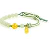 Pulsera de Latón Chapada en Oro para Hombres y Mujeres Pulsera de Cuerda Roja Pulsera DIY Tejida a Mano Pura