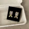 Pendientes Metálicos con Encaje, Circonita y Lazo para Mujer, Pendientes y Aretes Versátiles de Moda Personalizados