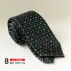 Corbata Elegante con Patrón Retro, Corbata Formal Atada a Mano, Atuendo Formal para Novio de Boda, Corbata Estampada Moda Estilo Hong Kong 8cm
