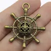 40X35Mm 7.1g Multicor DIY Liga Acessórios para Joias Pingente de Nota Retro Pingente de Âncora