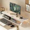 Monitor de Ordenador de Escritorio Estante de Almacenamiento Elevado para Escritorio Caja de Almacenamiento de Escritorio Estante Soporte Extendido para Portátil