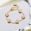 Pulseira de contas de aço titânio bestseller transfronteiriça para mulheres, ouro 18k, não desbota, luxo leve, toque de alta qualidade, direto do fabricante