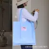 Saco plástico azul espesso fosco, sacola de compras, bolsa tote para loja de roupas, logo personalizado, universal para shoppings, em estoque para atacado