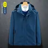 Chaqueta Tres en Uno Otoño e Invierno Ropa de Trabajo Chaqueta Exterior Cortavientos Impermeable Chaqueta Pareja Chaqueta Cortavientos Cálida