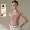 Nuevo modelo de chaleco térmico para mujer con relleno de plumón de ganso blanco al 90%, capa interior sin mangas para abrigar, chaleco para usar por dentro