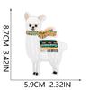Pegatinas de tela bordadas de alpaca de dibujos animados Xiaotian para ropa, parches de camello del desierto, pegatinas para computadora, bordado Zhang Zi, subsidios de bordado