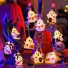Cadena de Luces de Halloween para Amazon Transfronteriza, Escena, Diseño, Cadena de Luces LED de Calabaza y Fantasma, Decoración Festiva para Exteriores, Luz LED