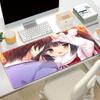 Alfombrilla de ratón grande y colorida con personajes de anime, alfombrilla de teclado animada con borde de bloqueo grueso, venta al por mayor, escritorio grande