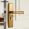 Nuevo Cerradura de Puerta Interior para Dormitorio y Oficina Estilo Chino, Tipo Universal para Baño y Cocina, Cerradura de Puerta Magnética Silenciosa Integrada