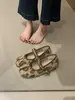 Zapatos Mary Jane de lana retro franceses con tacón oculto, zapatos de puntera partida tipo pezuña de cerdo, zapatos de boca poco profunda con felpa, zapatos de una sola pieza para mujer, zapatos cálidos de algodón