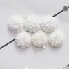 Diamantes de Resina Redondos de 12 mm Gipsofila Base Plana Superficie de Mineral de Diamante Racimo de Cristal Cóncavo y Convexo Pendientes Collar Accesorios para Joyería DIY