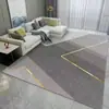 Alfombra de Sala de Estar Ins Estilo Crema Lujo Accesible Dormitorio de Gama Alta Habitación Estudio Sofá Moderno Mesa de Centro Manta Mesita de Noche Felpudo de Piso