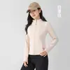 Top de yoga con sensación de segunda piel, cuello alto, corte ajustado, chaqueta deportiva corta para mujer, de alta gama, transpirable y cepillado, ropa de yoga