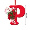 Adornos Nuevos Creativos de Letras Inglesas Transfronterizos Acrílico Plano Decoración para Árbol de Navidad Fiesta en Casa Regalo