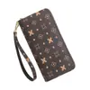 Cartera con cremallera de gran capacidad para mujer, cartera larga de moda para mujer, bolso de mano para teléfono móvil, monedero coreano