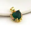 Joia de anel Xi moda simples mini moinho de vento giratório pingente diy banhado a cobre 18k ouro micro cravejado zircônia pulseira colar