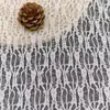 Tecido de Renda Jacquard com Malha Bolha de Nylon, Tecido de Malha Elástica Vazada de Alta Qualidade para Vestidos Femininos e Roupas de Base