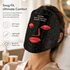 Mascarilla de belleza certificada FDA 510k, dispositivo de mascarilla LED personalizado para rostro y cuello, dispositivo de belleza de luz infrarroja roja y azul para uso doméstico