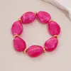Pulsera Ovalada Irregular de Acrílico Transfronteriza Europea y Americana Pulsera de Lujo Ligero Gama Alta Pulsera de Moda Simple Temperamento