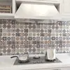 CTZS Baldosa Autoadhesiva para Piso Multicolores Envoltura Calcomanía de Piso de Rejilla Abstracta Estilo Minimalista Nórdico Resistente a la Humedad Antideslizante Fácil de Despegar Para Entrada Balcón Tienda Remodelación de Piso Comercial 40cmx1m/3m/5m/10m
