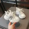 Zapatos Dad para Niñas 2026 Otoño Nuevos Tenis Transpirables de Malla con Pedrería Zapatos Casuales de Moda Zapatos Suaves para Niños