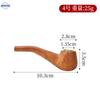 Direto da fábrica antigo de madeira maciça metal pote de tabaco cachimbo portátil tronco curvo tamanho grande médio pequeno cachimbo de tabaco