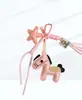 Serie Miu Estrella de Cinco Puntas Colgante de Caballo para Bolso Decoración Piel Sintética Caballo Coche Llavero Llavero de Mochila