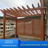 Outdoor Antique Grape Rack Gazebo Pátio de madeira antiga Villa Corridor Water Pavilion Corridor Cultural Anticorrosive Corredor de madeira