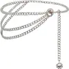 Nuevo cinturón cruzado para mujer, elegante y con estilo, estilo vintage con cadena decorativa metálica tallada, accesorio para mujer en stock