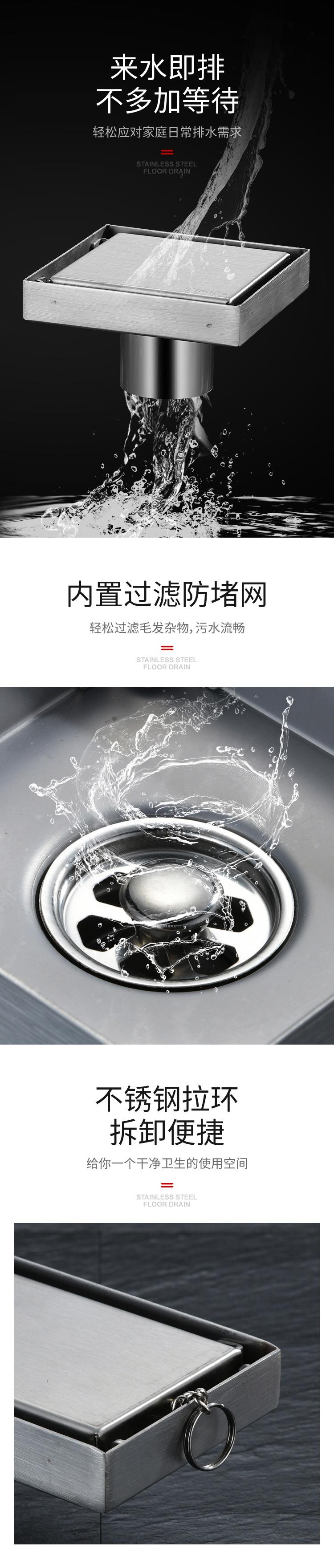 方形地漏
