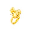 Pulsera de imitación de oro de 24k Zorro celebridad de internet Suministro en vivo anillo moda oro arenado cadena para la clavícula joyería fábrica al por mayor