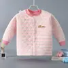 Nuevos Tops Térmicos de Tres Capas para Niños para Primavera, Otoño e Invierno, Cárdigans Acolchados de Algodón para Niños y Niñas, Camisas de Manga Larga de Otoño para Bebés, Camisetas de Capa Base