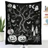 Manta para colorir DIY transfronteiriça, manta de rabiscos de Halloween, manta criativa personalizada, manta de cores