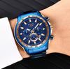 Reloj de cuarzo LIGE transfronterizo para hombre, cronógrafo multifunción, deportivo, resistente al agua, reloj de pulsera informal de negocios.