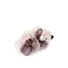 Douyin Premium Moda Luxo Leve Novo Rosa e Roxo Color-Block Flor Bordada 11cm Banana Presilha de Cabelo Acessório de Cabelo para Mulheres