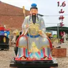 Deus da Montanha estátua de Buda de plástico reforçado com fibra de vidro e resina templo adorado deus da montanha estátua deus da montanha grande bodhisattva da montanha montando tigre deus da montanha terra