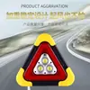 Trípode de coche señal de advertencia triangular trípode luminoso automático estacionamiento reflectante solar luz de emergencia