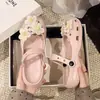 Zuecos con Patrón Lindos y Súper Adorables para Mujer, Nuevos Planos Antideslizantes 2026 Verano Estilo Chica Suave Sandalias de Playa