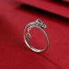 Anillo de zodiaco Dragón Yilu de plata S990 vintage desgastado súper vendido personalidad cola de dragón Anillo abierto de plata
