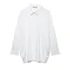 Atacado de Roupas Femininas Transfronteiriço Primavera 2026 Novas Roupas Femininas Estilo Coreano Design Simples Camisa Solta Listrada
