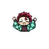 Kimetsu no Yaiba versión Q caricatura insignia broche de aleación accesorios periféricos de anime accesorios unisex comercio exterior transfronterizo