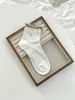 Calcetines Rayados para Mujer, Algodón Puro, Estilo Delgado de Verano, Patrón de Corazón Bordado, Cuadros, Borde Enrollado, Calcetines de Media Pantorrilla, Calcetines Largos de Dongdaemun