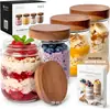 Potes de vidro selados de grau alimentício exclusivos da Amazon, potes de armazenamento, copos para aveia, garrafas de vidro, potes selados, potes à prova de umidade