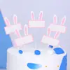 Cartão de Decoração de Bolo de Feliz Aniversário com Laço, Bênção, Confissão, Bandeirinha para Inserção, Suprimentos para Festa de Aniversário