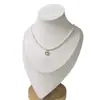 Collar Chenghuanji Cubo de Azúcar Cuentas Xiaomi Color Perla Vidrio de Alta Calidad Perla de Imitación Gargantilla Estilo Sencillo para el Día a Día