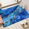 Alfombra de Piso Estilo Mármol Dorado de Lujo para Entrada del Hogar, Baño, Absorbente de Agua, Antideslizante, Alfombra para Sala de Estar, Dormitorio